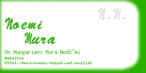 noemi mura business card